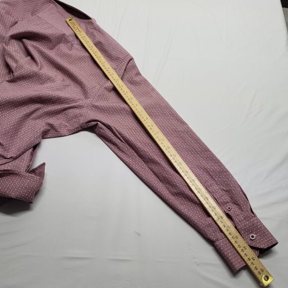 Johnston & Murphy Shirt Button Up Mens 3XL Flip Cuff Long Sleeve Geometric - Picture 15 of 15